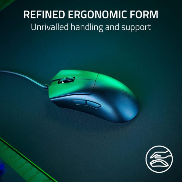 Razer DeathAdder Essential (2021) - Wired Gaming Mouse (Optical Sensor, 6400 DPI, 5 Programmable Buttons, Ergonomic Form Factor) Black - Image 80