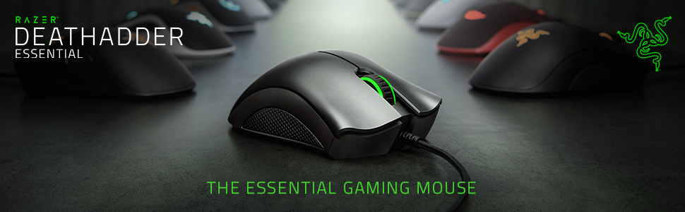 Razer DeathAdder Essential, Esports, Optical Sensor, Gaming Mouse, Ergonomic Format
