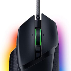 Razer Basilisk V3 - Wired Customisable Gaming Mouse (10+1 Programmable Buttons, HyperScroll Tilt Wheel, 11 Chroma RGB Lighting Zones, Optical Mouse Switches, Focus+ 26K DPI Optical Sensor) Black