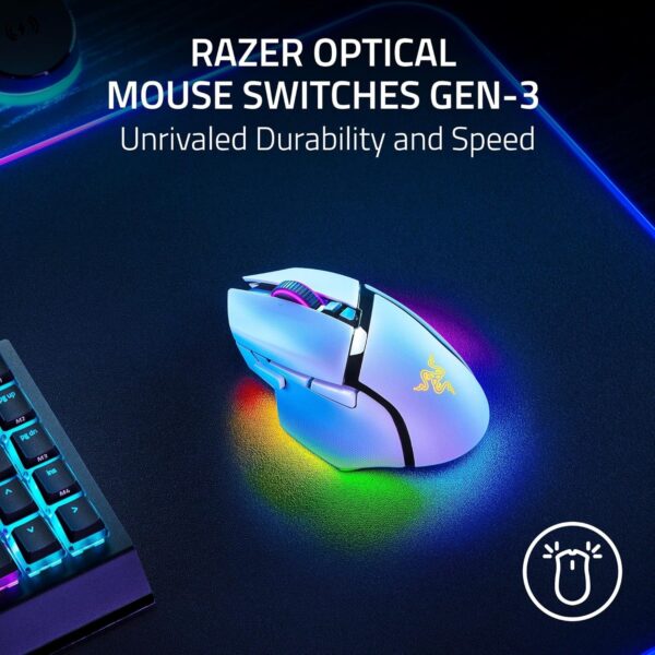 Razer Basilisk V3 - Wired Customisable Gaming Mouse (10+1 Programmable Buttons, HyperScroll Tilt Wheel, 11 Chroma RGB Lighting Zones, Optical Mouse Switches, Focus+ 26K DPI Optical Sensor) Black - Image 16