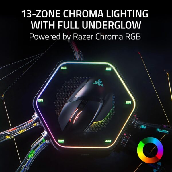 Razer Basilisk V3 - Wired Customisable Gaming Mouse (10+1 Programmable Buttons, HyperScroll Tilt Wheel, 11 Chroma RGB Lighting Zones, Optical Mouse Switches, Focus+ 26K DPI Optical Sensor) Black - Image 23