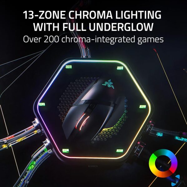 Razer Basilisk V3 - Wired Customisable Gaming Mouse (10+1 Programmable Buttons, HyperScroll Tilt Wheel, 11 Chroma RGB Lighting Zones, Optical Mouse Switches, Focus+ 26K DPI Optical Sensor) Black - Image 29