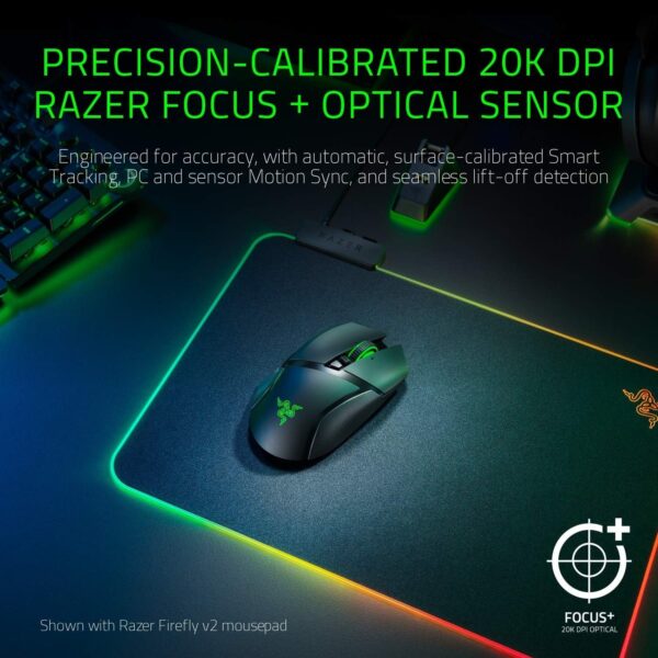 Razer Basilisk V3 - Wired Customisable Gaming Mouse (10+1 Programmable Buttons, HyperScroll Tilt Wheel, 11 Chroma RGB Lighting Zones, Optical Mouse Switches, Focus+ 26K DPI Optical Sensor) Black - Image 35