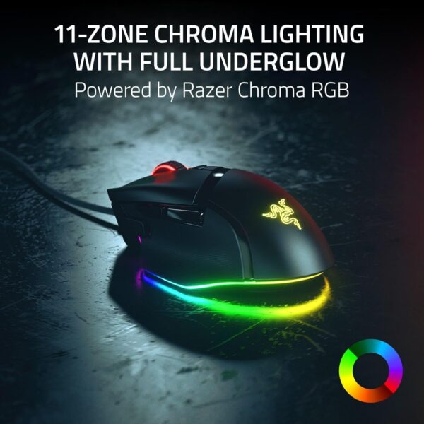 Razer Basilisk V3 - Wired Customisable Gaming Mouse (10+1 Programmable Buttons, HyperScroll Tilt Wheel, 11 Chroma RGB Lighting Zones, Optical Mouse Switches, Focus+ 26K DPI Optical Sensor) Black - Image 49