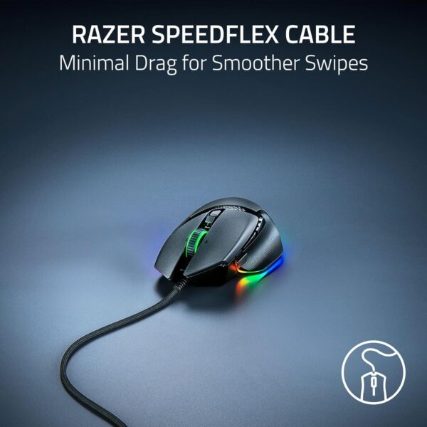 Razer Basilisk V3 - Wired Customisable Gaming Mouse (10+1 Programmable Buttons, HyperScroll Tilt Wheel, 11 Chroma RGB Lighting Zones, Optical Mouse Switches, Focus+ 26K DPI Optical Sensor) Black - Image 51