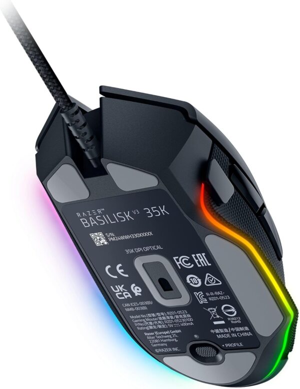 Razer Basilisk V3 - Wired Customisable Gaming Mouse (10+1 Programmable Buttons, HyperScroll Tilt Wheel, 11 Chroma RGB Lighting Zones, Optical Mouse Switches, Focus+ 26K DPI Optical Sensor) Black - Image 53