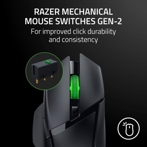 Razer Basilisk V3 - Wired Customisable Gaming Mouse (10+1 Programmable Buttons, HyperScroll Tilt Wheel, 11 Chroma RGB Lighting Zones, Optical Mouse Switches, Focus+ 26K DPI Optical Sensor) Black - Image 59