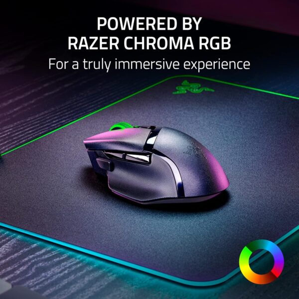 Razer Basilisk V3 - Wired Customisable Gaming Mouse (10+1 Programmable Buttons, HyperScroll Tilt Wheel, 11 Chroma RGB Lighting Zones, Optical Mouse Switches, Focus+ 26K DPI Optical Sensor) Black - Image 60