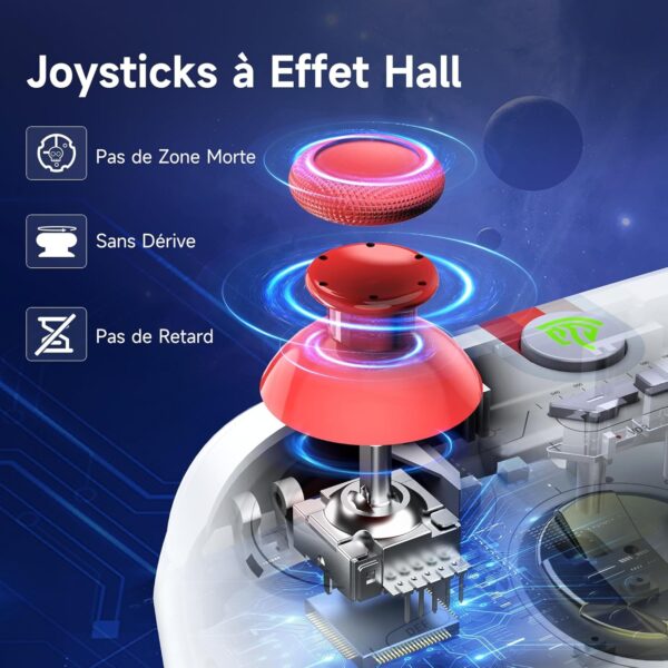 EasySMX X15 Wireless PC Controller with Hall Triggers, Hall Joysticks, Enhanced Bluetooth Game Controller,No Drift No Deadzone effect, Compatible with Windows PC, Android, Steam and Switch - Image 21