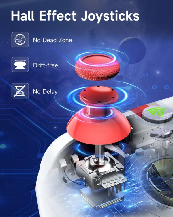 EasySMX X15 Wireless PC Controller with Hall Triggers, Hall Joysticks, Enhanced Bluetooth Game Controller,No Drift No Deadzone effect, Compatible with Windows PC, Android, Steam and Switch - Image 29