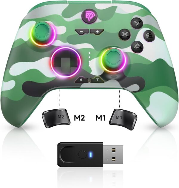 EasySMX X15 Wireless PC Controller with Hall Triggers, Hall Joysticks, Enhanced Bluetooth Game Controller,No Drift No Deadzone effect, Compatible with Windows PC, Android, Steam and Switch - Image 41