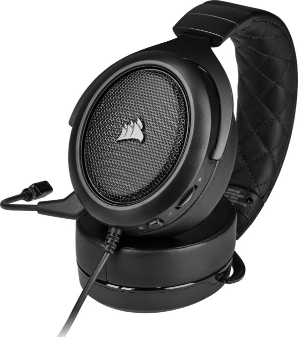 CORSAIR HS55 SURROUND Lightweight Multiplatform Wired Gaming Headset – Dolby 7.1 Surround Sound – iCUE Compatible – PC, Mac, PS5, PS4, Xbox, Nintendo Switch, Mobile – White - Image 28