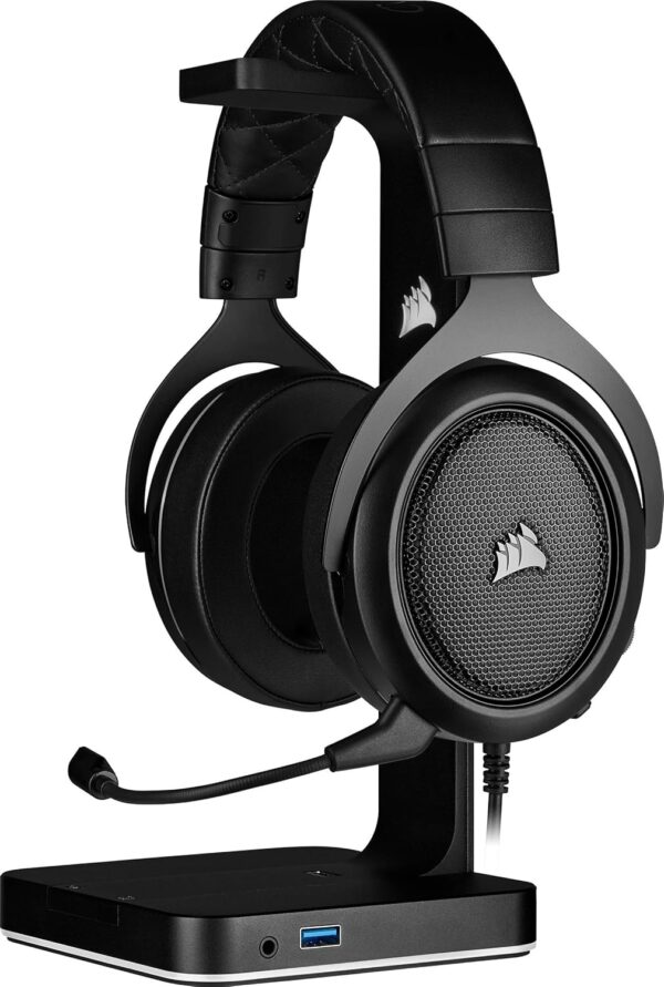 CORSAIR HS55 SURROUND Lightweight Multiplatform Wired Gaming Headset – Dolby 7.1 Surround Sound – iCUE Compatible – PC, Mac, PS5, PS4, Xbox, Nintendo Switch, Mobile – White - Image 31