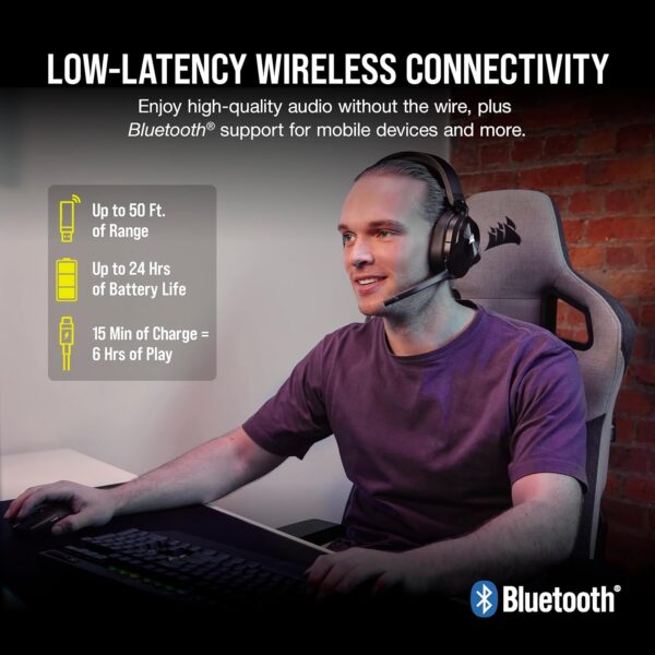 CORSAIR HS55 SURROUND Lightweight Multiplatform Wired Gaming Headset – Dolby 7.1 Surround Sound – iCUE Compatible – PC, Mac, PS5, PS4, Xbox, Nintendo Switch, Mobile – White - Image 33