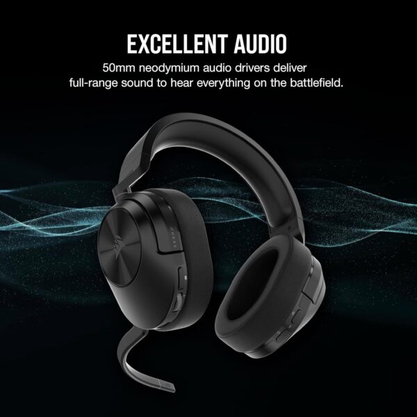 CORSAIR HS55 SURROUND Lightweight Multiplatform Wired Gaming Headset – Dolby 7.1 Surround Sound – iCUE Compatible – PC, Mac, PS5, PS4, Xbox, Nintendo Switch, Mobile – White - Image 34