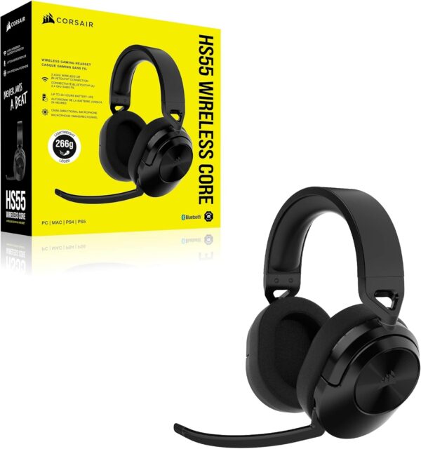 CORSAIR HS55 SURROUND Lightweight Multiplatform Wired Gaming Headset – Dolby 7.1 Surround Sound – iCUE Compatible – PC, Mac, PS5, PS4, Xbox, Nintendo Switch, Mobile – White - Image 39
