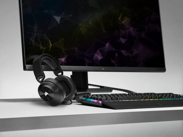 CORSAIR HS55 SURROUND Lightweight Multiplatform Wired Gaming Headset – Dolby 7.1 Surround Sound – iCUE Compatible – PC, Mac, PS5, PS4, Xbox, Nintendo Switch, Mobile – White - Image 41