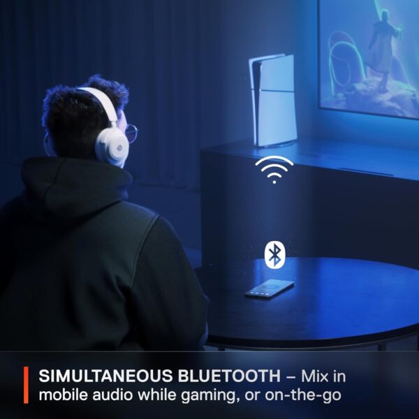 SteelSeries Arctis Nova 7 Wireless Multi-Platform Gaming Headset - Neodymium Magnetic Drivers - Dual Wireless 2.4GHz & Bluetooth - 38Hr USB-C Battery - ClearCast Gen2 AI Mic - PC, PS5, Switch, Mobile - Image 3