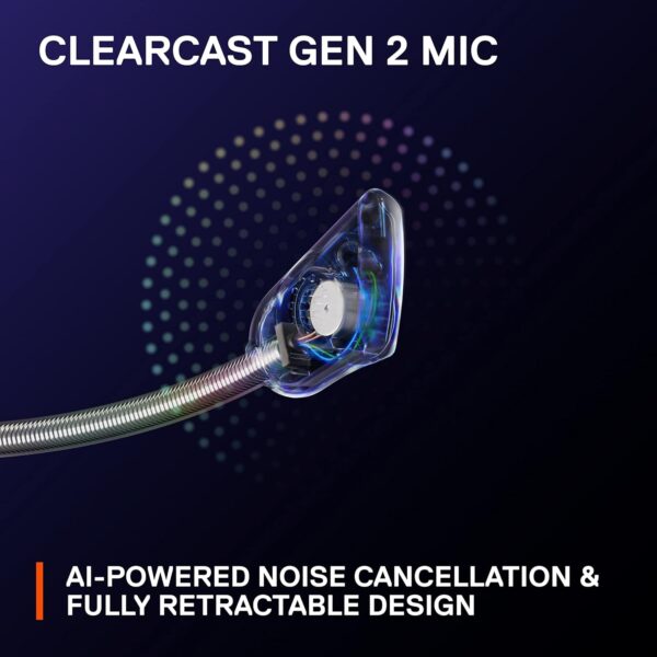 SteelSeries Arctis Nova 7 Wireless Multi-Platform Gaming Headset - Neodymium Magnetic Drivers - Dual Wireless 2.4GHz & Bluetooth - 38Hr USB-C Battery - ClearCast Gen2 AI Mic - PC, PS5, Switch, Mobile - Image 8