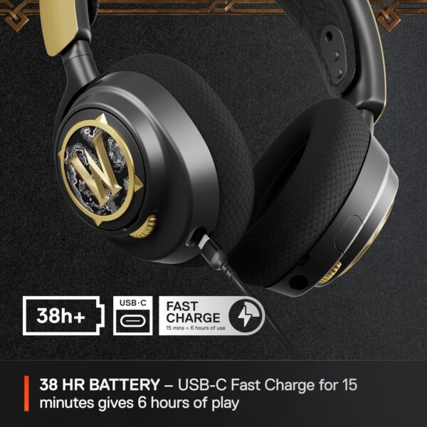 SteelSeries Arctis Nova 7 Wireless Multi-Platform Gaming Headset - Neodymium Magnetic Drivers - Dual Wireless 2.4GHz & Bluetooth - 38Hr USB-C Battery - ClearCast Gen2 AI Mic - PC, PS5, Switch, Mobile - Image 19