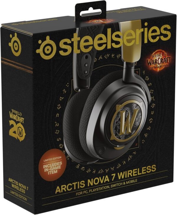 SteelSeries Arctis Nova 7 Wireless Multi-Platform Gaming Headset - Neodymium Magnetic Drivers - Dual Wireless 2.4GHz & Bluetooth - 38Hr USB-C Battery - ClearCast Gen2 AI Mic - PC, PS5, Switch, Mobile - Image 25
