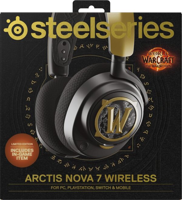 SteelSeries Arctis Nova 7 Wireless Multi-Platform Gaming Headset - Neodymium Magnetic Drivers - Dual Wireless 2.4GHz & Bluetooth - 38Hr USB-C Battery - ClearCast Gen2 AI Mic - PC, PS5, Switch, Mobile - Image 27