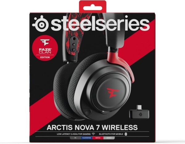 SteelSeries Arctis Nova 7 Wireless Multi-Platform Gaming Headset - Neodymium Magnetic Drivers - Dual Wireless 2.4GHz & Bluetooth - 38Hr USB-C Battery - ClearCast Gen2 AI Mic - PC, PS5, Switch, Mobile - Image 39