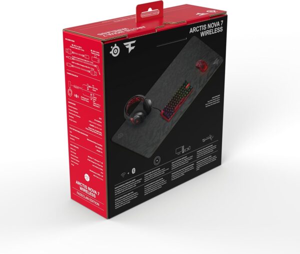 SteelSeries Arctis Nova 7 Wireless Multi-Platform Gaming Headset - Neodymium Magnetic Drivers - Dual Wireless 2.4GHz & Bluetooth - 38Hr USB-C Battery - ClearCast Gen2 AI Mic - PC, PS5, Switch, Mobile - Image 40