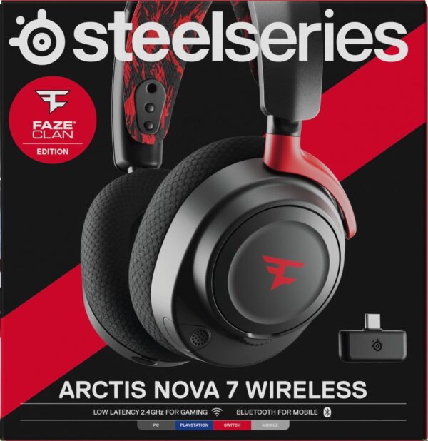 SteelSeries Arctis Nova 7 Wireless Multi-Platform Gaming Headset - Neodymium Magnetic Drivers - Dual Wireless 2.4GHz & Bluetooth - 38Hr USB-C Battery - ClearCast Gen2 AI Mic - PC, PS5, Switch, Mobile - Image 42
