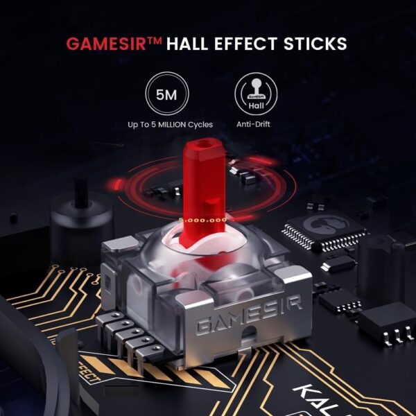 GameSir Kaleid Wired Controller for Xbox Series X|S, Xbox One,Windows 10/11 & Steam, Plug and Play Gaming Gamepad, Transparent Video Game Controller with Hall Effect Joysticks/Hall Trigger - Image 2