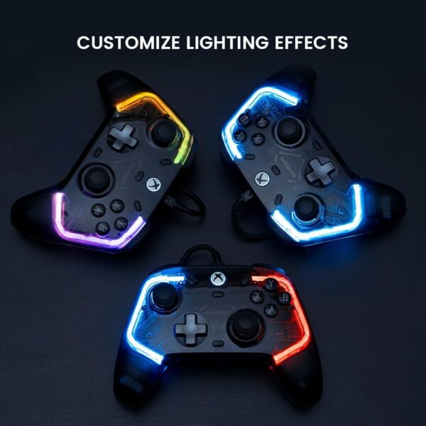 GameSir Kaleid Wired Controller for Xbox Series X|S, Xbox One,Windows 10/11 & Steam, Plug and Play Gaming Gamepad, Transparent Video Game Controller with Hall Effect Joysticks/Hall Trigger - Image 7