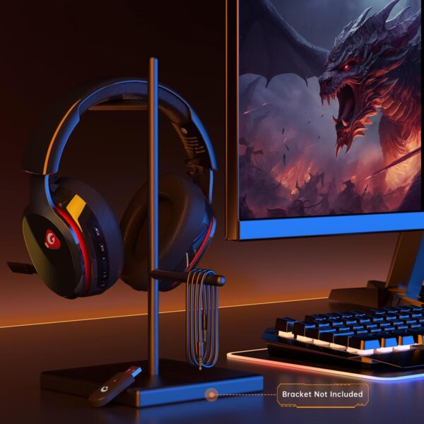 Gvyugke Gaming headset, 2.4GHz Wireless Gaming Headphone for PS4, PS5, PC, Mac, 5.2 Bluetooth Headphone with Detachable Noise Canceling 3D Microphone, 3.5mm Wired Mode for Xbox Series - Image 18