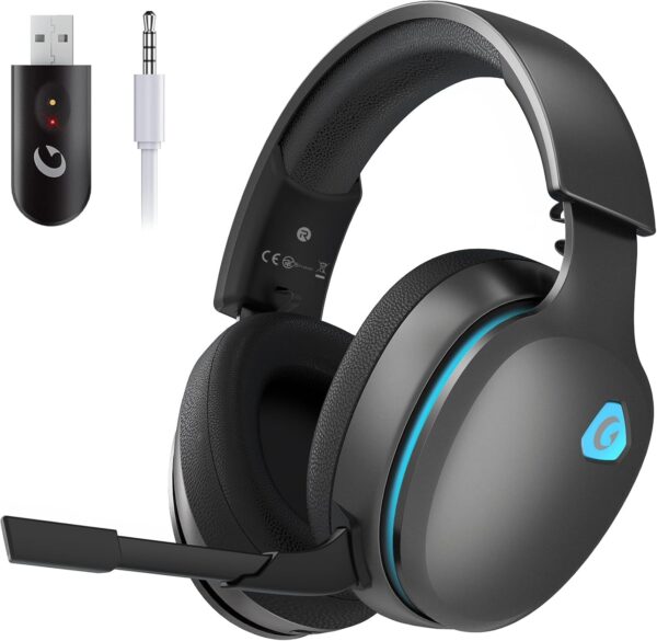 Gvyugke Gaming headset, 2.4GHz Wireless Gaming Headphone for PS4, PS5, PC, Mac, 5.2 Bluetooth Headphone with Detachable Noise Canceling 3D Microphone, 3.5mm Wired Mode for Xbox Series - Image 19