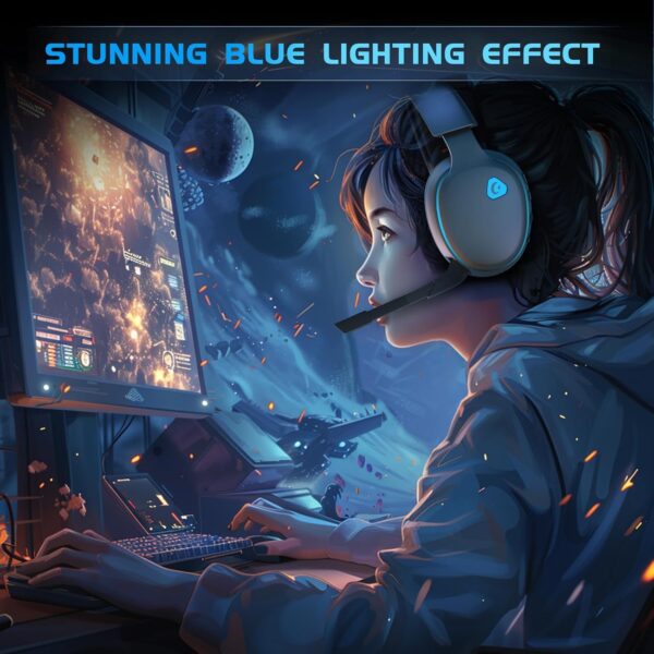 Gvyugke Gaming headset, 2.4GHz Wireless Gaming Headphone for PS4, PS5, PC, Mac, 5.2 Bluetooth Headphone with Detachable Noise Canceling 3D Microphone, 3.5mm Wired Mode for Xbox Series - Image 24