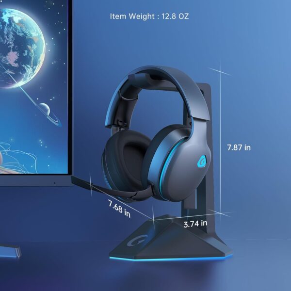 Gvyugke Gaming headset, 2.4GHz Wireless Gaming Headphone for PS4, PS5, PC, Mac, 5.2 Bluetooth Headphone with Detachable Noise Canceling 3D Microphone, 3.5mm Wired Mode for Xbox Series - Image 26