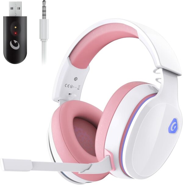 Gvyugke Gaming headset, 2.4GHz Wireless Gaming Headphone for PS4, PS5, PC, Mac, 5.2 Bluetooth Headphone with Detachable Noise Canceling 3D Microphone, 3.5mm Wired Mode for Xbox Series - Image 28