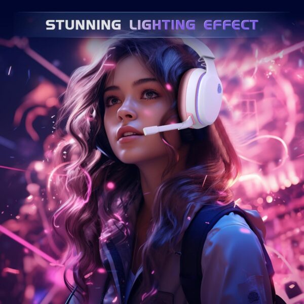 Gvyugke Gaming headset, 2.4GHz Wireless Gaming Headphone for PS4, PS5, PC, Mac, 5.2 Bluetooth Headphone with Detachable Noise Canceling 3D Microphone, 3.5mm Wired Mode for Xbox Series - Image 33