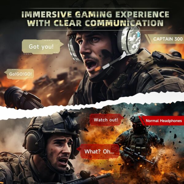 Gvyugke Gaming headset, 2.4GHz Wireless Gaming Headphone for PS4, PS5, PC, Mac, 5.2 Bluetooth Headphone with Detachable Noise Canceling 3D Microphone, 3.5mm Wired Mode for Xbox Series - Image 38