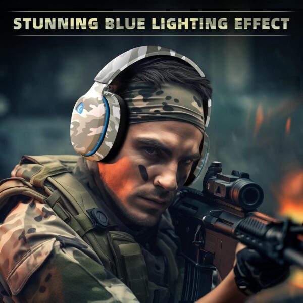 Gvyugke Gaming headset, 2.4GHz Wireless Gaming Headphone for PS4, PS5, PC, Mac, 5.2 Bluetooth Headphone with Detachable Noise Canceling 3D Microphone, 3.5mm Wired Mode for Xbox Series - Image 41