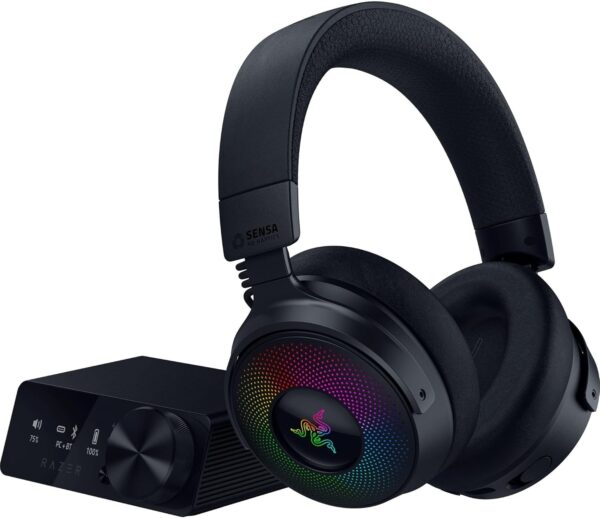 Razer Kraken V3 X USB - Wired USB Gaming Headset (ultra-lightweight at 285g, TriForce 40 mm drivers, HyperClear Cardioid Microphone, 7.1 surround sound, Chroma RGB) Black - Image 9