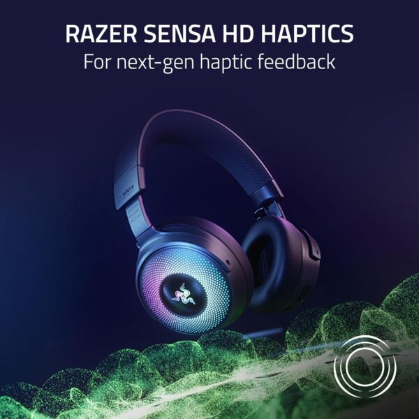 Razer Kraken V3 X USB - Wired USB Gaming Headset (ultra-lightweight at 285g, TriForce 40 mm drivers, HyperClear Cardioid Microphone, 7.1 surround sound, Chroma RGB) Black - Image 11