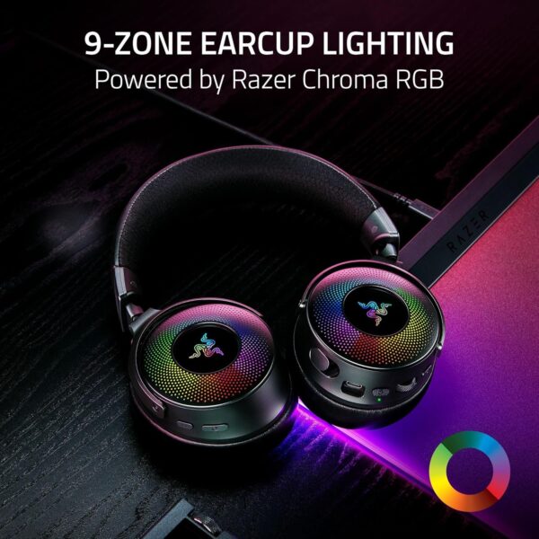 Razer Kraken V3 X USB - Wired USB Gaming Headset (ultra-lightweight at 285g, TriForce 40 mm drivers, HyperClear Cardioid Microphone, 7.1 surround sound, Chroma RGB) Black - Image 16