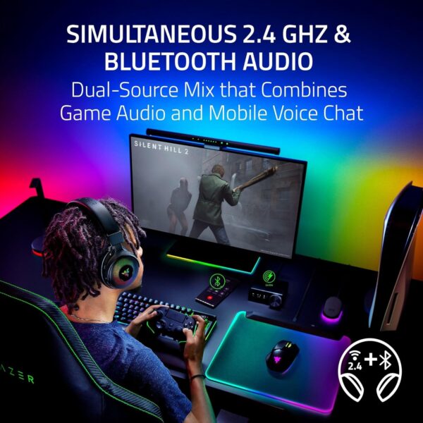 Razer Kraken V3 X USB - Wired USB Gaming Headset (ultra-lightweight at 285g, TriForce 40 mm drivers, HyperClear Cardioid Microphone, 7.1 surround sound, Chroma RGB) Black - Image 17