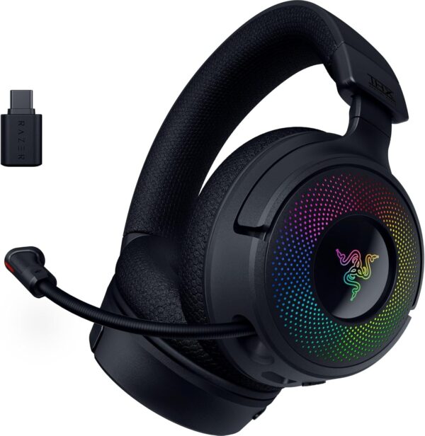 Razer Kraken V3 X USB - Wired USB Gaming Headset (ultra-lightweight at 285g, TriForce 40 mm drivers, HyperClear Cardioid Microphone, 7.1 surround sound, Chroma RGB) Black - Image 21