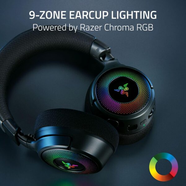 Razer Kraken V3 X USB - Wired USB Gaming Headset (ultra-lightweight at 285g, TriForce 40 mm drivers, HyperClear Cardioid Microphone, 7.1 surround sound, Chroma RGB) Black - Image 28