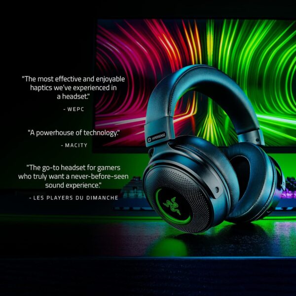 Razer Kraken V3 X USB - Wired USB Gaming Headset (ultra-lightweight at 285g, TriForce 40 mm drivers, HyperClear Cardioid Microphone, 7.1 surround sound, Chroma RGB) Black - Image 52