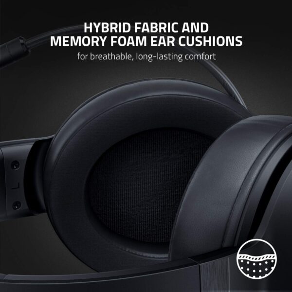 Razer Kraken V3 X USB - Wired USB Gaming Headset (ultra-lightweight at 285g, TriForce 40 mm drivers, HyperClear Cardioid Microphone, 7.1 surround sound, Chroma RGB) Black - Image 86