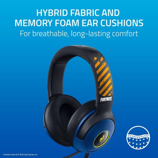 Razer Kraken V3 X USB - Wired USB Gaming Headset (ultra-lightweight at 285g, TriForce 40 mm drivers, HyperClear Cardioid Microphone, 7.1 surround sound, Chroma RGB) Black - Image 100