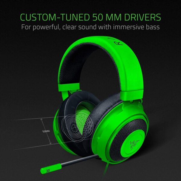 Razer Kraken V3 X USB - Wired USB Gaming Headset (ultra-lightweight at 285g, TriForce 40 mm drivers, HyperClear Cardioid Microphone, 7.1 surround sound, Chroma RGB) Black - Image 108
