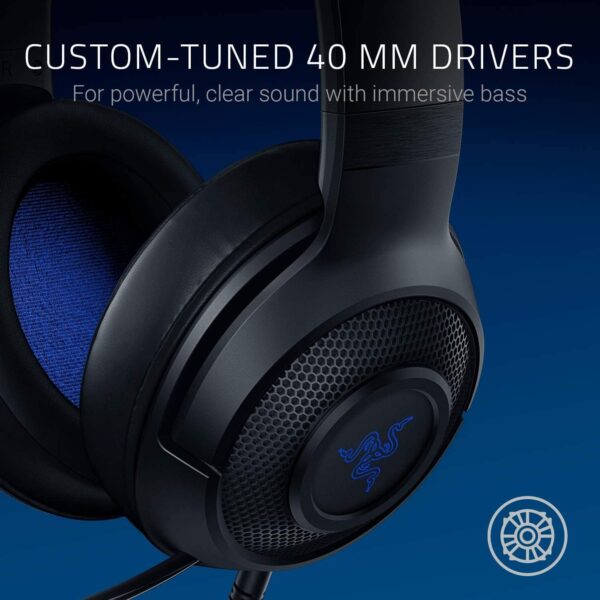 Razer Kraken V3 X USB - Wired USB Gaming Headset (ultra-lightweight at 285g, TriForce 40 mm drivers, HyperClear Cardioid Microphone, 7.1 surround sound, Chroma RGB) Black - Image 113